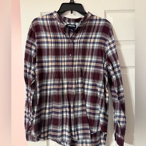 Lands' End plaid flannel